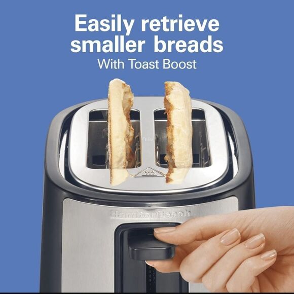 HAMILTON BEACH 2 SLICE SLICE EXTRA WIDE SLOT WITH BAGEL & DEFROST sett… - Picture 10 of 16